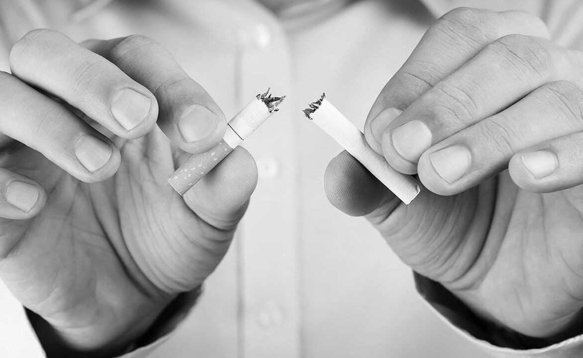Refus de fumer avec la prostatite